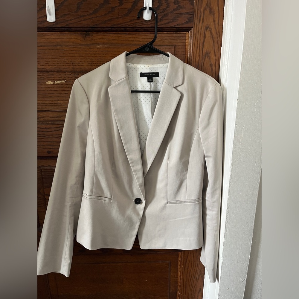 Ann Taylor Light Beige Blazer
